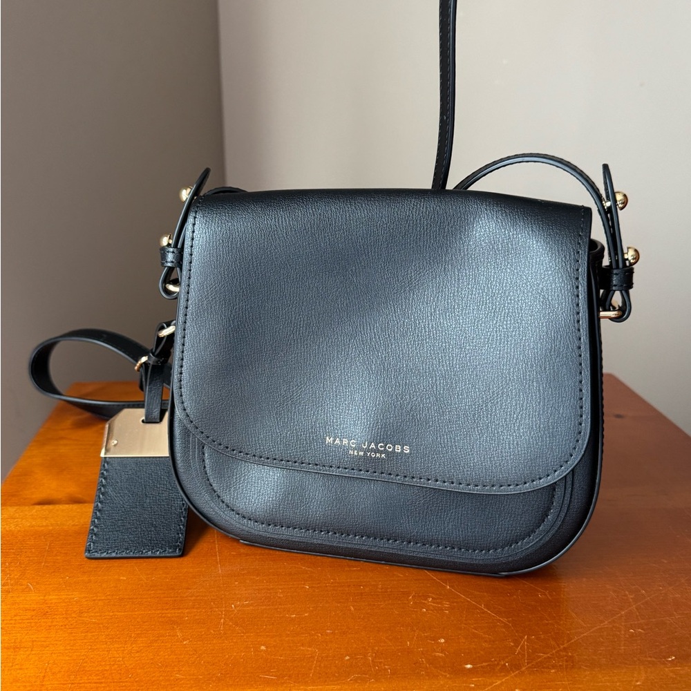 Marc Jacobs Black Leather Crossbody Bag